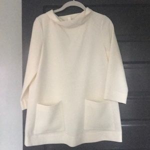 COS cream 3/4 length top - never been worn